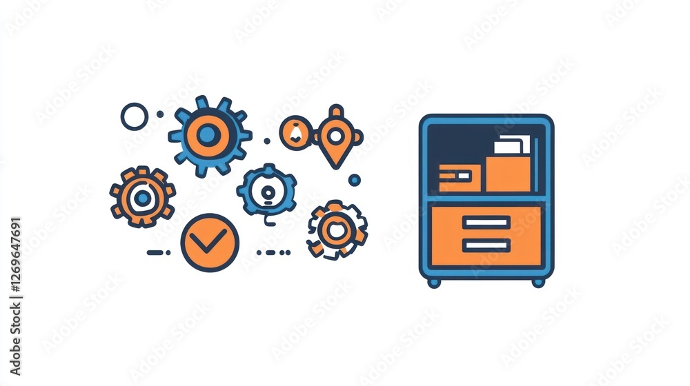 Aufkleber efficient data management system