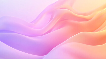 Obraz premium Soft Flowing Fabric in Gradient Colors of Lavender and Peach