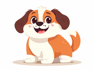 Joyful Cartoon Puppy