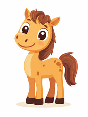 Adorable Cartoon Pony