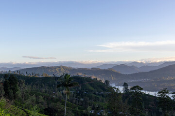 sunrise over the mountains