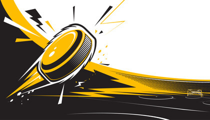 Ice hockey background design. Sport concept.
