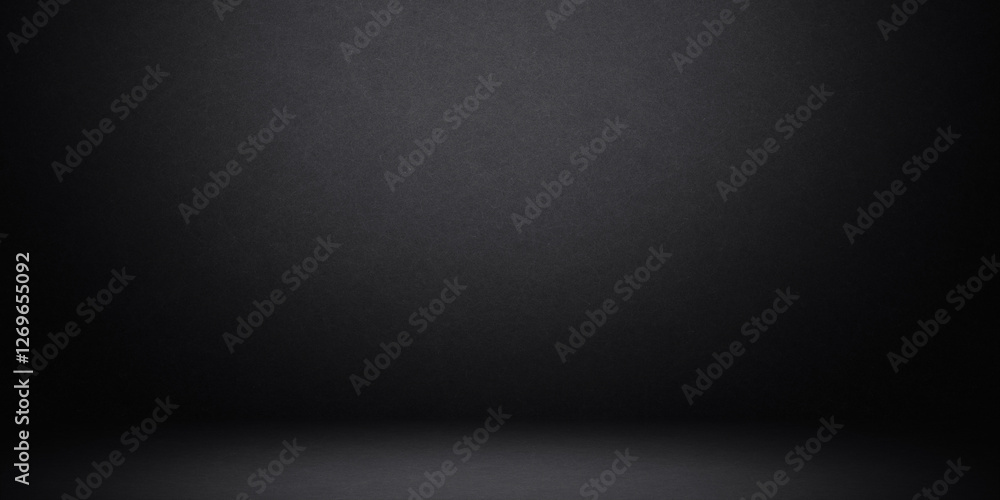 Poster abstract grunge background. the studio space is empty. with a smooth and soft black color.