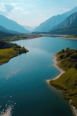 Obraz premium Mountain Lake Landscape