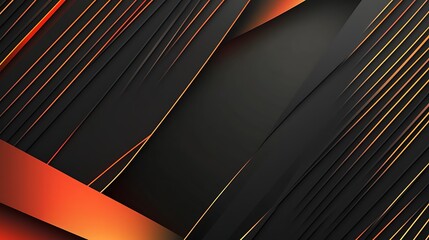 Obraz premium Classic minimalist black luxury background with subtle golden curved details 