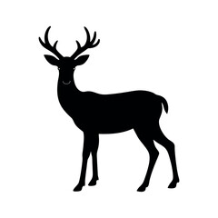 deer silhouette vector illustration