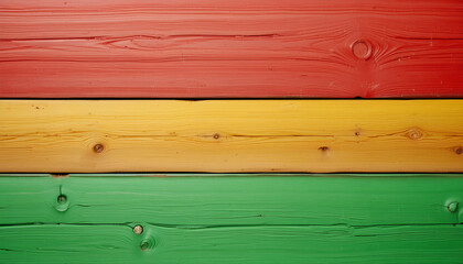 colorful wooden background, green, yellow, red backgrounds