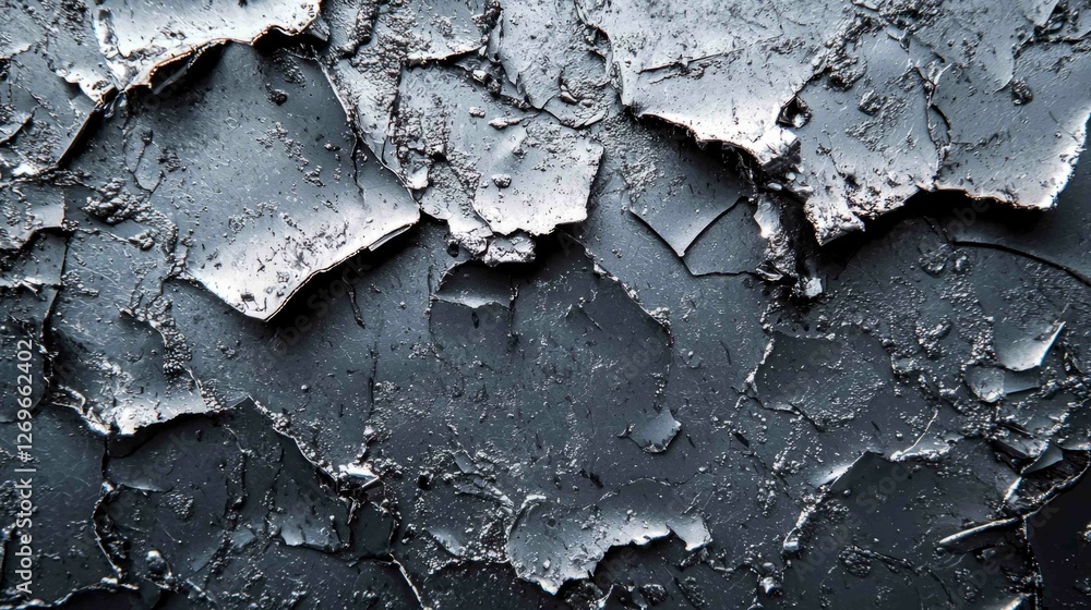 Aufkleber creative macro of scrap metal surface with unique textures and patterns