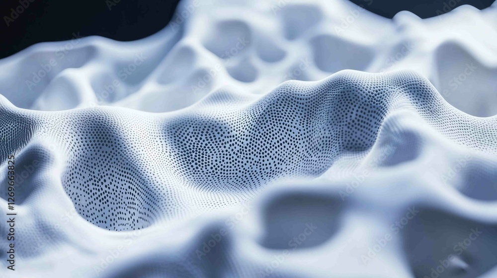 Aufkleber high tech silicone material with crisp texture in abstract form