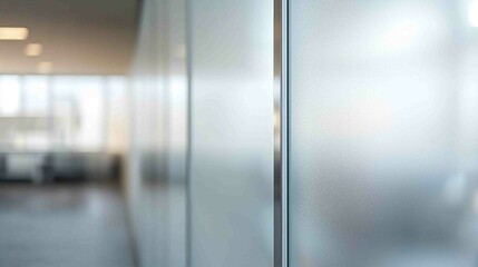 Crisp Modern Design with Frosted Glass Surfaces in Contemporary Space