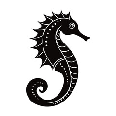 vector illustration of a black dragon