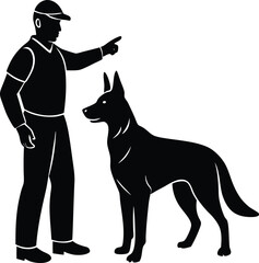 black dog silhouette