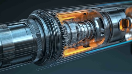 Detailed Cross-Sectional View of an Air Pipe with Unique Design