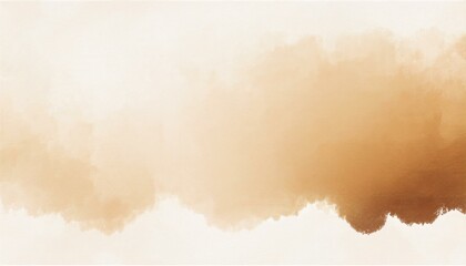 beige watercolor background on white canvas