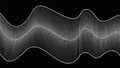 Fototapeta premium white dots on a black background modern background illustration
