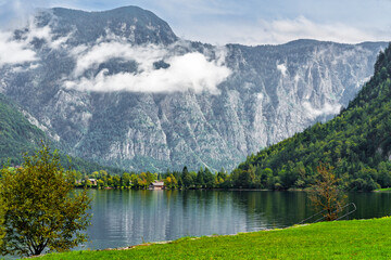 Lake Hallst&auml;ttersee. Hallstatt, Austria