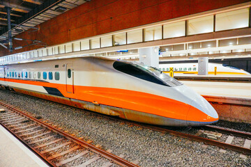 Kaohsiung, Taiwan, Republic of China, 01 25 2024: The landscape of Kaosiung zuoying high speed...