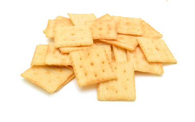 Cracker isolated on white background