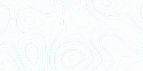 White wave paper curved reliefs abstract topographic contour map with geology concept, Topographic map lines background with black stripes, The concept of a geography scheme geometric lines backdrop.