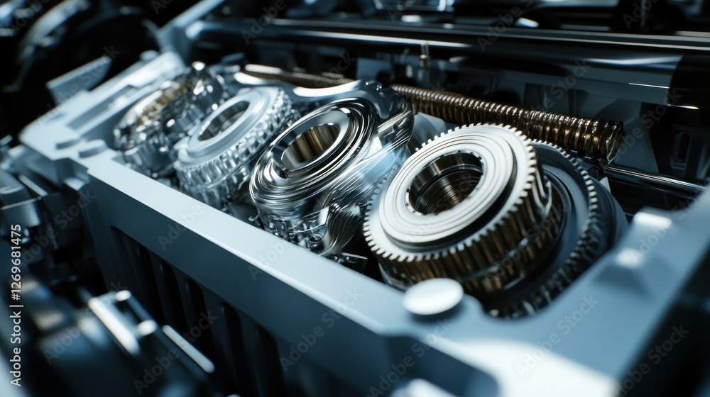 Aufkleber complex internal gear system of a machine