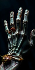zombie hand with multiple small holes