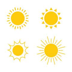 set of sun icons