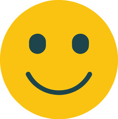 Fototapeta premium Smiley Icon Smiling Face Flat Style