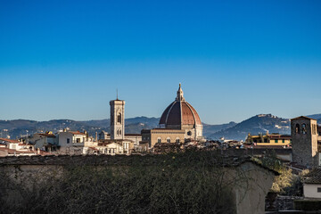 Obraz premium Cityscape of Florence with cathedral and bell tower