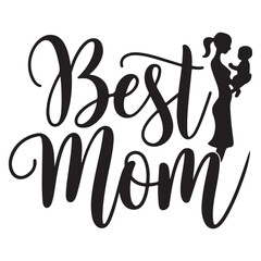 best mom typography T-shirt design