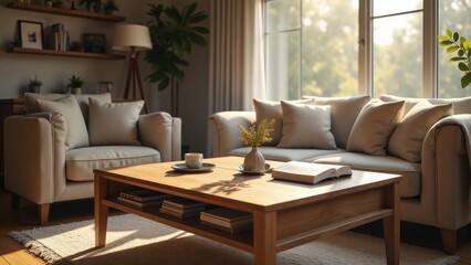 Parent signing papers, Living room coffee table papers pen in motion photorealistic.