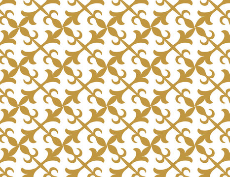 Elegant gold and white pattern titled "Golden Harmony," featuring intricate designs and a luxurious aesthetic.