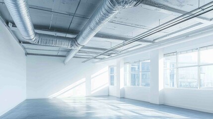 Modern Architectural Interior with Clean Aesthetic and Natural Light