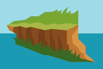 vector illustration of a mountain landscape