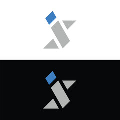Bold Letter is Logo – Modern Geometric Monogram Vector Design
