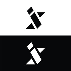 Bold Letter is Logo – Modern Geometric Monogram Vector Design