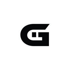 Bold Letter Gi Logo – Modern Geometric Monogram Vector Design