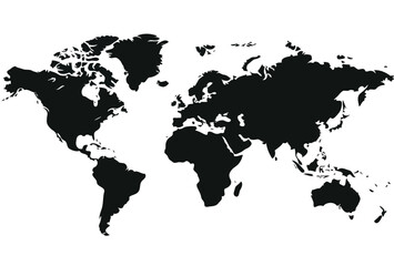 World map vector art