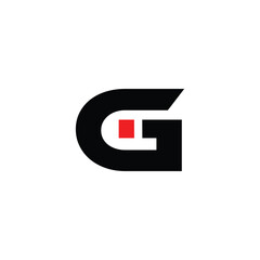 Bold Letter Gi Logo – Modern Geometric Monogram Vector Design