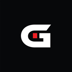 Bold Letter Gi Logo – Modern Geometric Monogram Vector Design