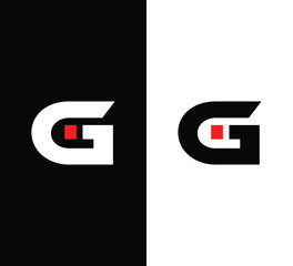 Bold Letter Gi Logo – Modern Geometric Monogram Vector Design