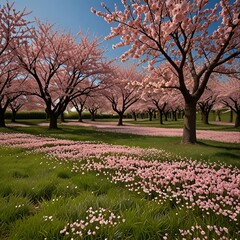 blooming cherry tree