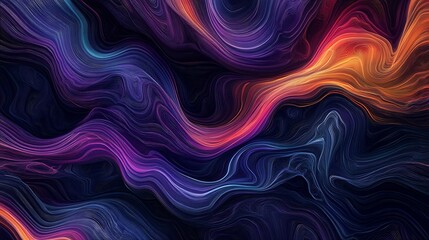 Fototapeta premium Minimalist Glossy 3D Wave with Elegant Gradient Effect Background