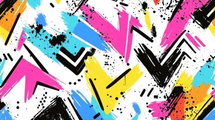 Dynamic Abstract Urban Pattern Design for Modern Interiors, Graphic Art, Vibrant Colors, Contemporary Style