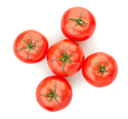 tomato group path isolated on white top view