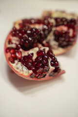 pomegranate on a table 