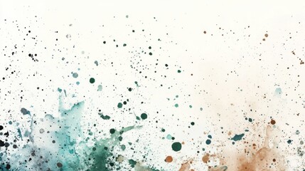 Obraz premium Zen-Inspired Splatter Paint Background, Tranquil Aesthetic, Soft Colors, White Surface, Abstract Art