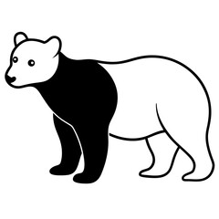 Fototapeta premium vector illustration of a bear