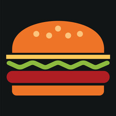 Cheeseburger with beef and lettuce