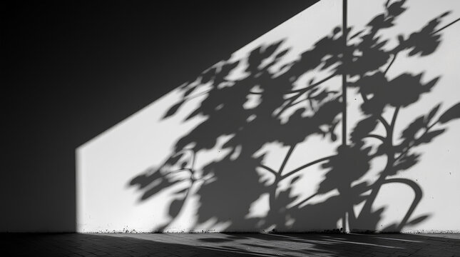 shadow wall frame windows night