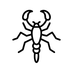 vector illustration of a spider